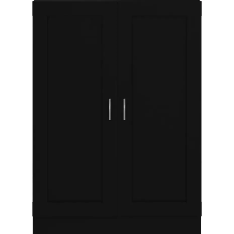 vidaXL - Boekenkast - Zwart - Bewerkt hout