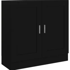 vidaXL - Boekenkast - Zwart - Bewerkt hout