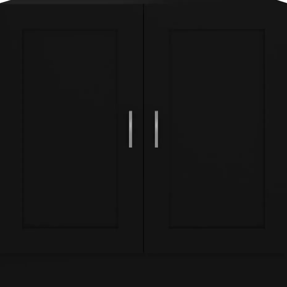 vidaXL - Boekenkast - Zwart - Bewerkt hout