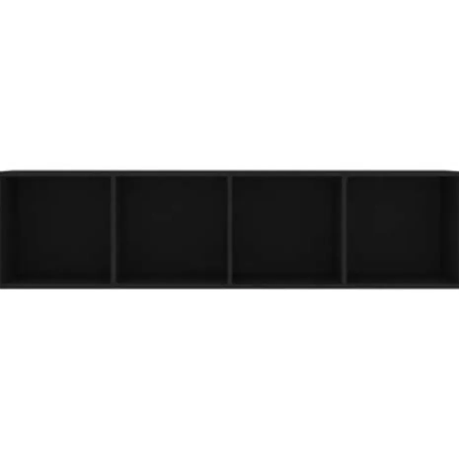 vidaXL - Boekenkast - Zwart - Bewerkt hout