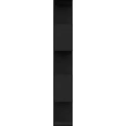 vidaXL - Boekenkast - Zwart - Bewerkt hout