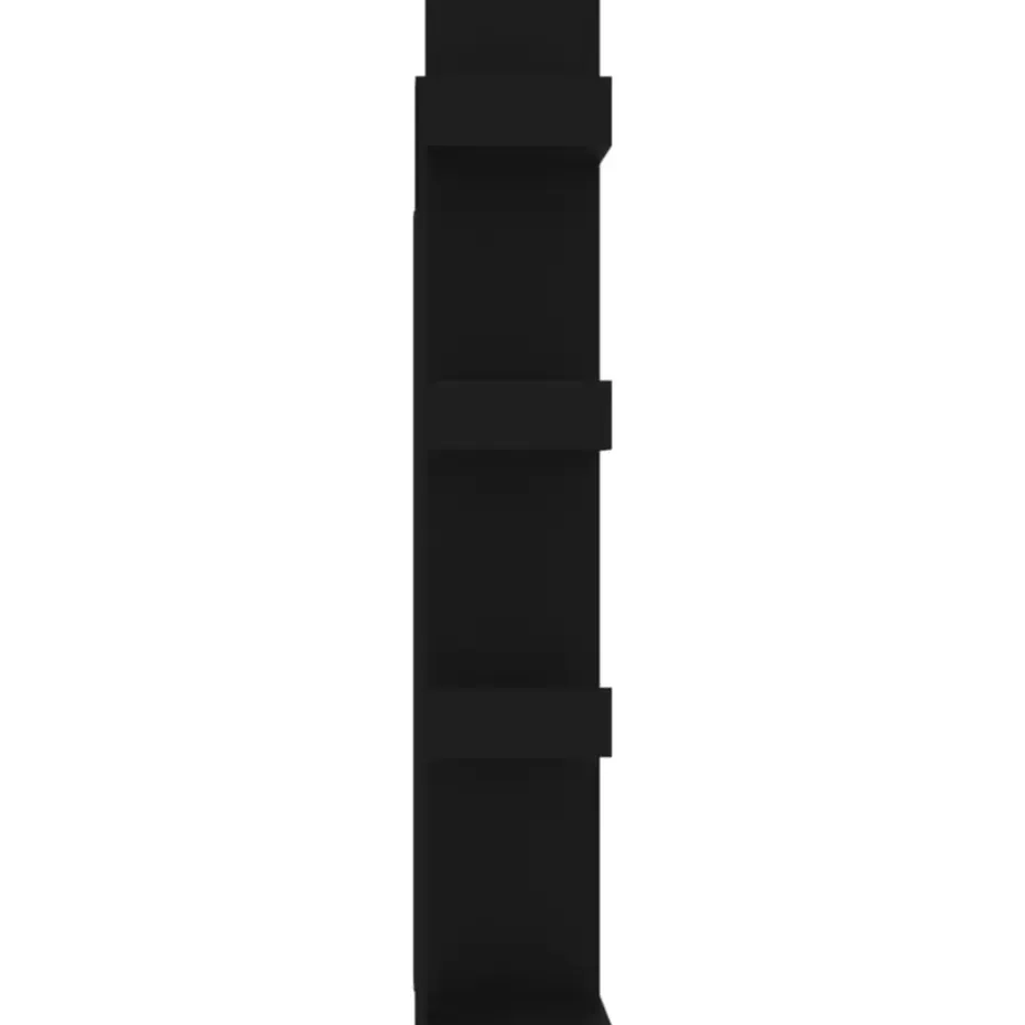 vidaXL - Boekenkast - Zwart - Bewerkt hout