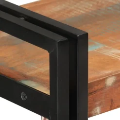 vidaXL - Boekenkast 3-laags - Multikleur - Gerecycled hout - 77 x 30 x 80 cm