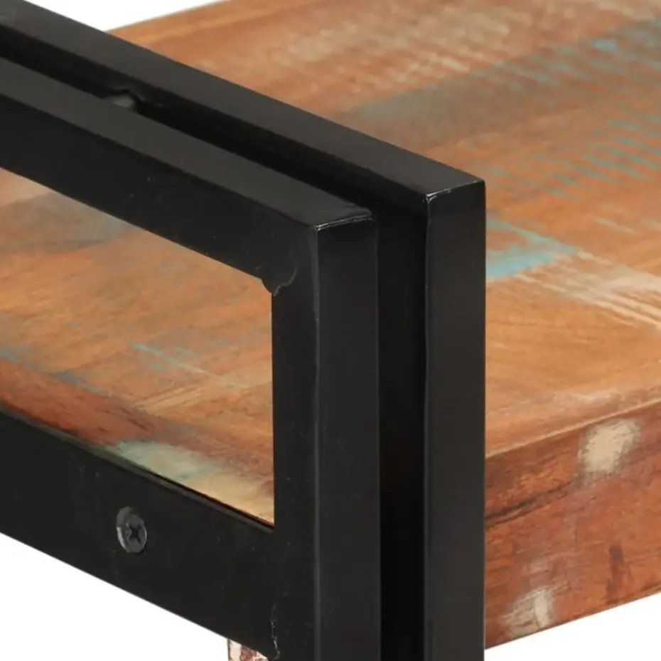 vidaXL - Boekenkast 3-laags - Multikleur - Gerecycled hout - 77 x 30 x 80 cm