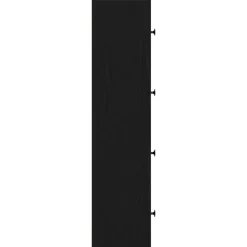 vidaXL - Boekenkast met 4 deuren voor woonkamers - Zwart - Hout - 40x24x102 cm