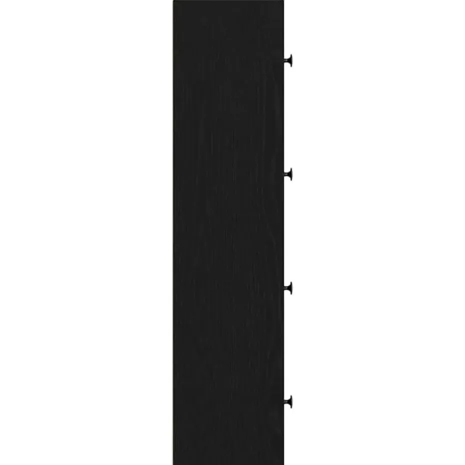 vidaXL - Boekenkast met 4 deuren voor woonkamers - Zwart - Hout - 40x24x102 cm