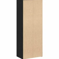 vidaXL - Boekenkast met 4 deuren voor woonkamers - Zwart - Hout - 40x24x102 cm