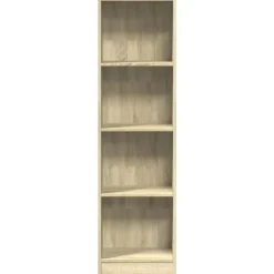 vidaXL - Boekenkast met 4 vakken - Sonoma eiken - Bewerkt hout - 40x24x143 cm