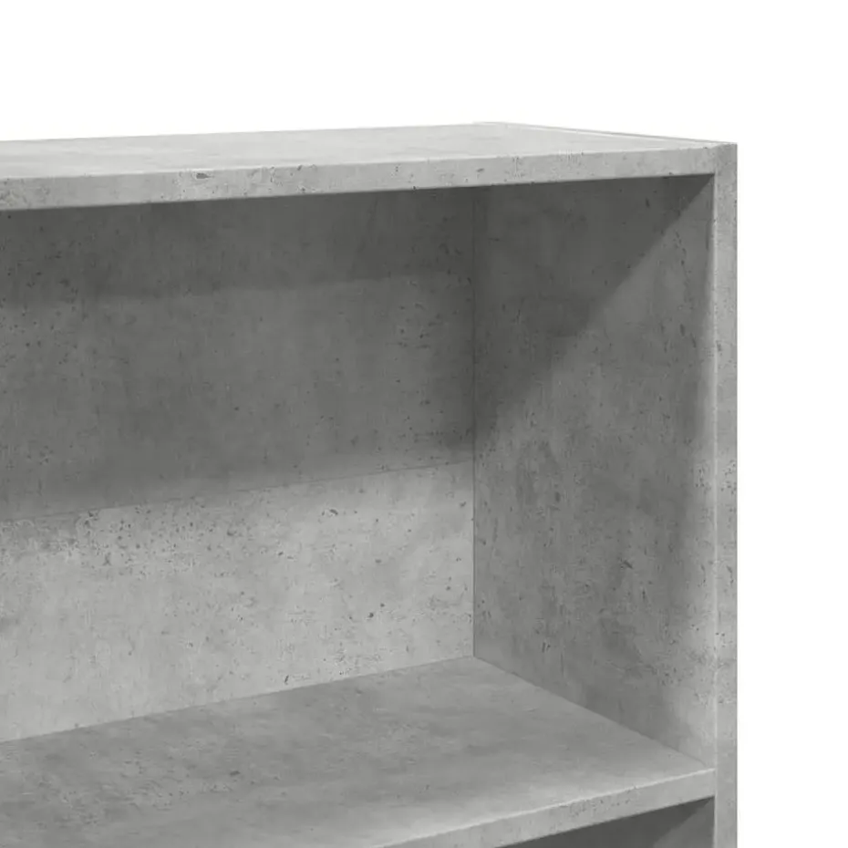 vidaXL - Boekenkast met 5 vakken - Betongrijs - Bewerkt hout - 80x24x176 cm