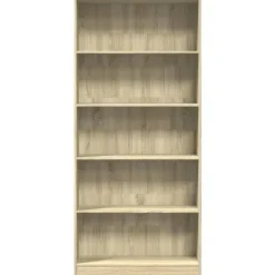 vidaXL - Boekenkast met 5 vakken - Sonoma eiken - Bewerkt hout - 80x24x176 cm