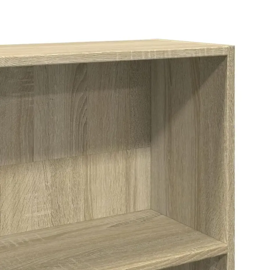 vidaXL - Boekenkast met 5 vakken - Sonoma eiken - Bewerkt hout - 80x24x176 cm