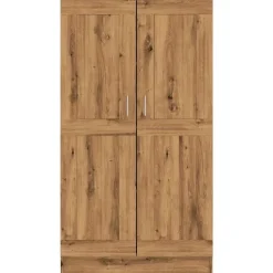 vidaXL - Boekenkast met schappen en 2 deuren - Artisan eiken - 82.5x30.5x150 cm