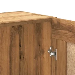 vidaXL - Boekenkast met schappen en 2 deuren - Artisan eiken - 82.5x30.5x150 cm