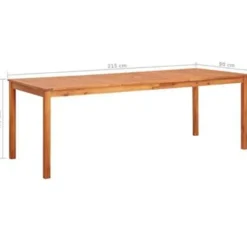vidaXL - Buiten Eettafel - Bruin - Hout - 215 x 90 x 74 cm