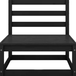 vidaXL - Buitenbank - Zwart - Grenenhout