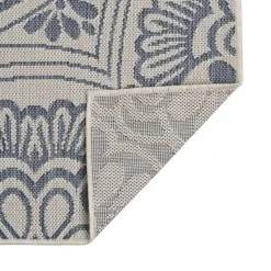 vidaXL - Buitenkleed - Blauw - Kunststof - 80 x 150 cm