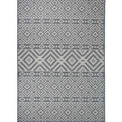 vidaXL - Buitenkleed - Blauw - Kunststof - 120 x 170 cm