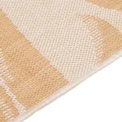 vidaXL - Buitenkleed - Geel - Kunststof - 100 x 200 cm