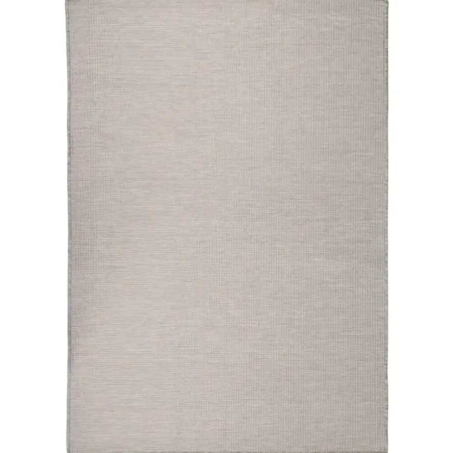 vidaXL - Buitenkleed - Grijs - Kunststof