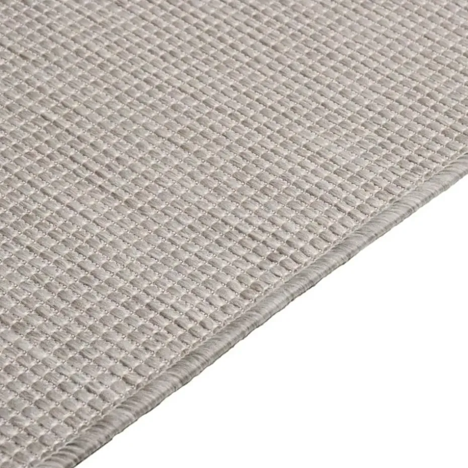 vidaXL - Buitenkleed - Grijs - Kunststof