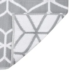 vidaXL - Buitenkleed - Grijs - Polypropyleen - 80 x 250 cm