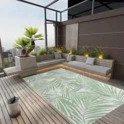 vidaXL - Buitenkleed - Groen - Polypropyleen - 190 x 290 cm