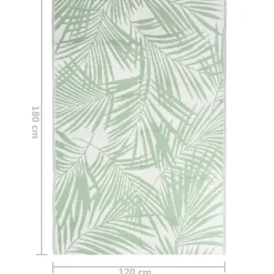 vidaXL - Buitenkleed - Groen - Polypropyleen - 120 x 180 cm