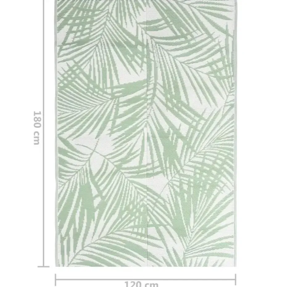 vidaXL - Buitenkleed - Groen - Polypropyleen - 120 x 180 cm