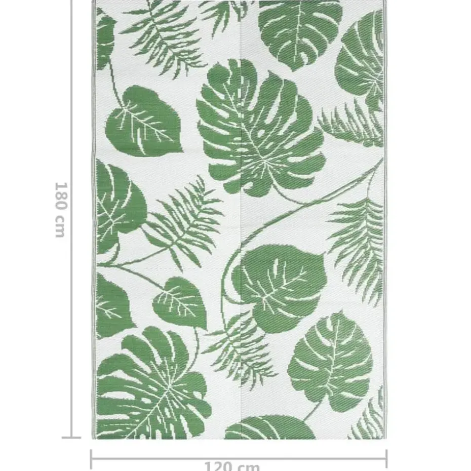 vidaXL - Buitenkleed - Groen - Polypropyleen - 120 x 180 cm