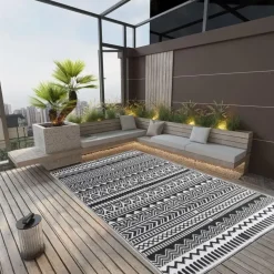 vidaXL - Buitenkleed - Zwart - Polypropyleen - 190 x 290 cm