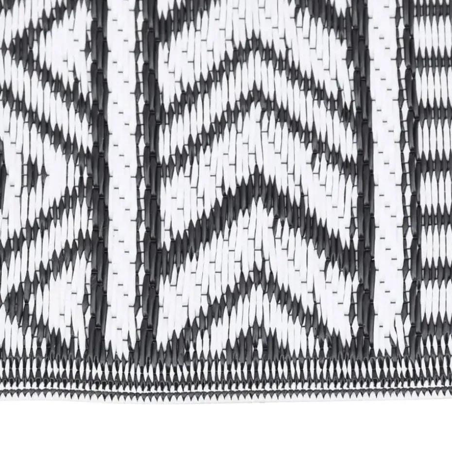 vidaXL - Buitenkleed - Zwart - Polypropyleen - 190 x 290 cm