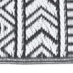 vidaXL - Buitenkleed - Zwart - Polypropyleen - 120 x 180 cm