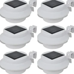 vidaXL - Buitenlamp - Wit - Kunststof - 6 stuks