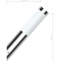 vidaXL - Buitenverlichting - Zilver - Roestvrij staal