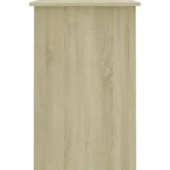 vidaXL - Bureau - Bruin - Bewerkt hout