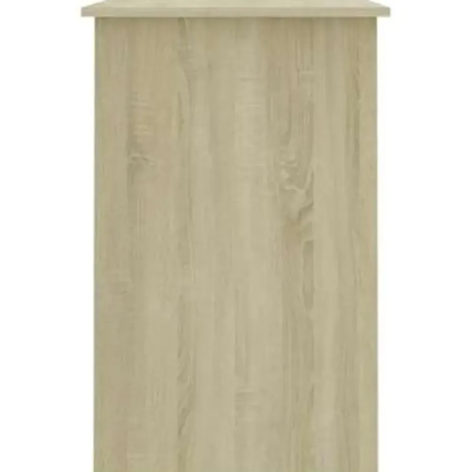 vidaXL - Bureau - Bruin - Bewerkt hout