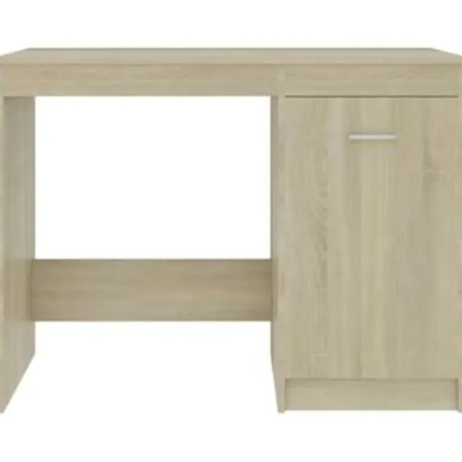 vidaXL - Bureau - Bruin - Bewerkt hout