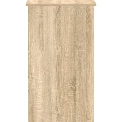 vidaXL - Bureau - Bruin - Bewerkt hout