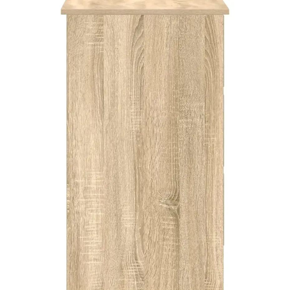 vidaXL - Bureau - Bruin - Bewerkt hout