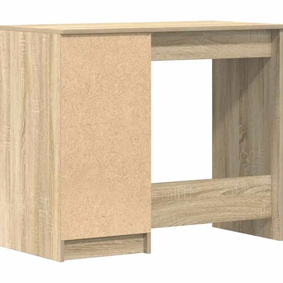 vidaXL - Bureau - Bruin - Bewerkt hout