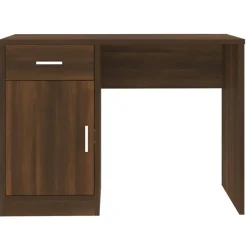 vidaXL - Bureau - Bruin - Bewerkt hout