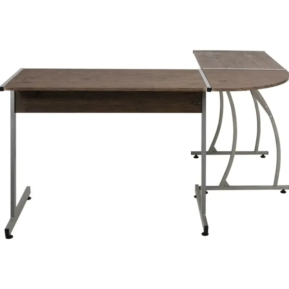 vidaXL - Bureau - Bruin - Bewerkt hout