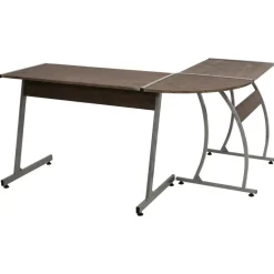 vidaXL - Bureau - Bruin - Bewerkt hout