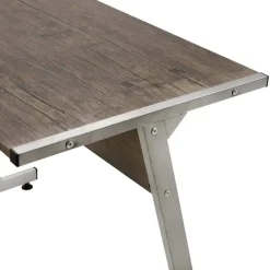 vidaXL - Bureau - Bruin - Bewerkt hout