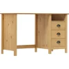 vidaXL - Bureau - Bruin - Grenenhout - 120 x 50 x 74 cm