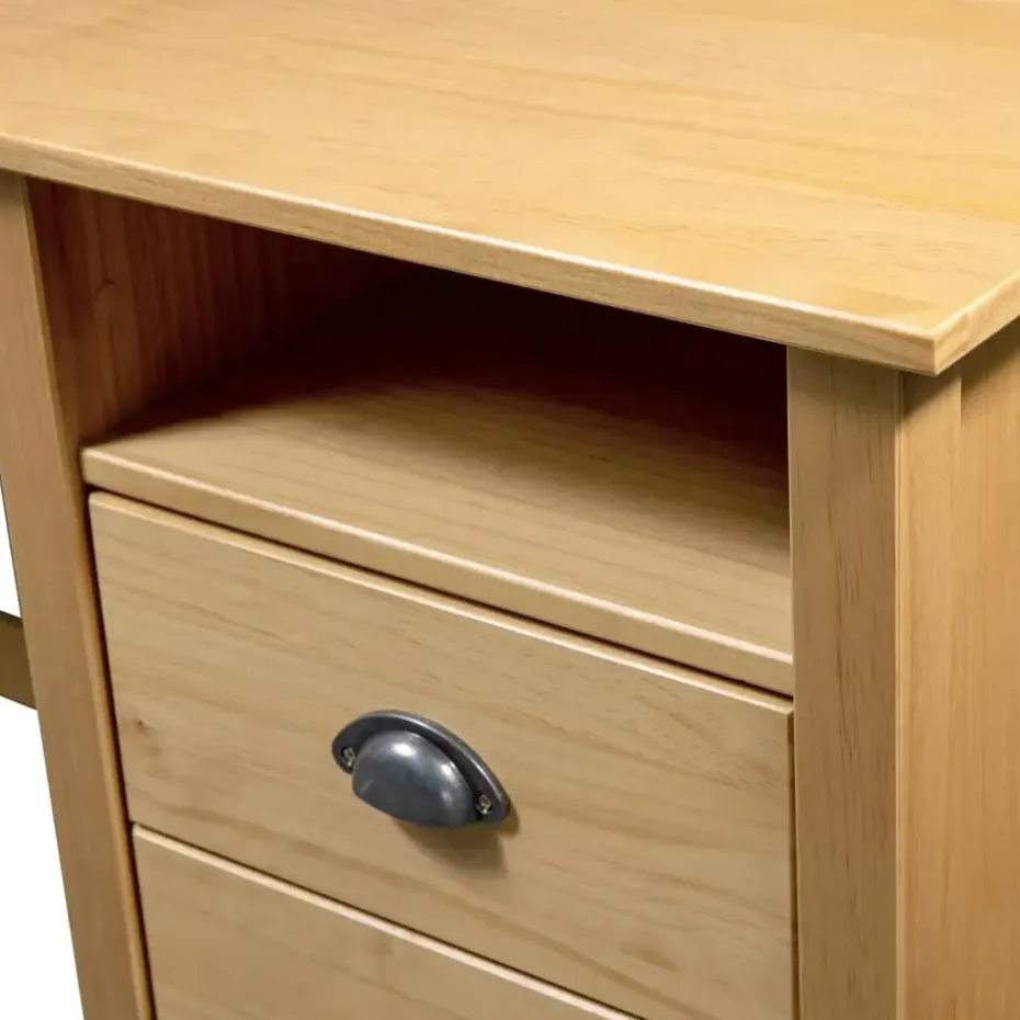 vidaXL - Bureau - Bruin - Grenenhout - 120 x 50 x 74 cm