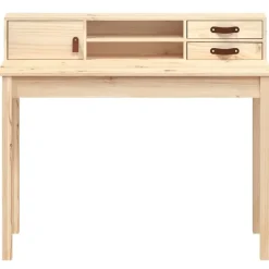 vidaXL - Bureau - Bruin - Grenenhout