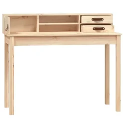 vidaXL - Bureau - Bruin - Grenenhout