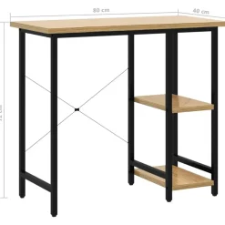 vidaXL - Bureau - Bruin - MDF