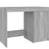vidaXL - Bureau - Grijs - Bewerkt hout